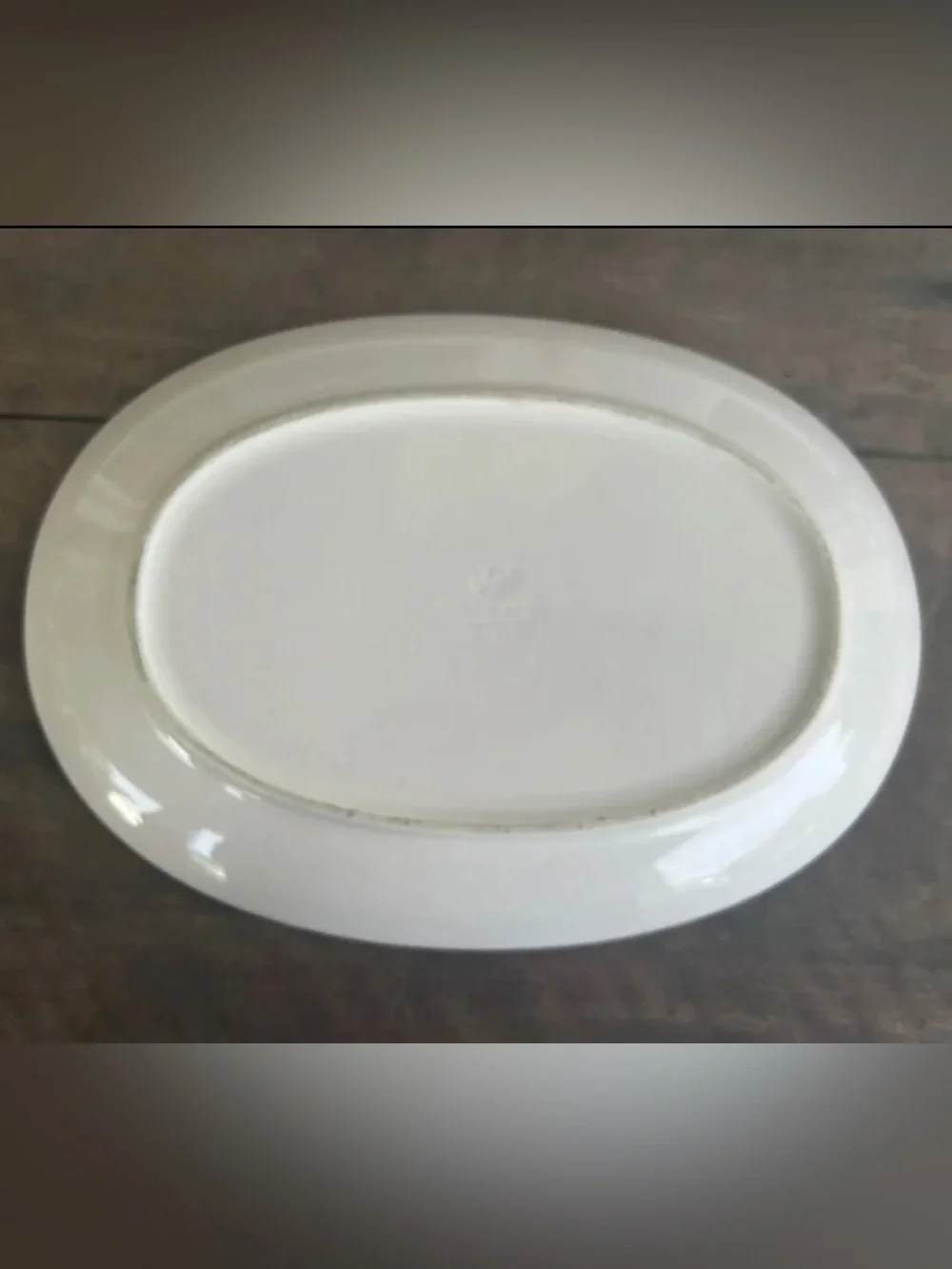 Pfaltzgraff Vintage 14 Inch Oval Serving Platter (Cream/Pink/Gray) Pink Aura